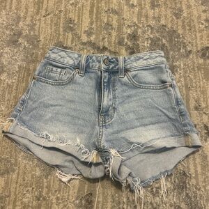 PACSUN- light blue jean shorts
